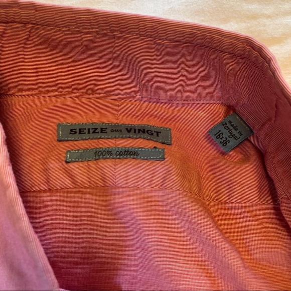 Red button down - Picture 3 of 4